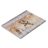 ノートパーソナライズされたブックXCountry Barn Wood Lace Tri ノートブック (左側)