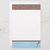 ノートパーソナライズされたペーパー::落下離れする4 便箋 (正面/裏面)