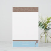 ノートパーソナライズされたペーパー::落下離れする4 便箋 (スタンド正面)