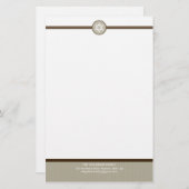 ノートパーソナライズされたペーパー：: stripedstitch 2 便箋 (正面/裏面)