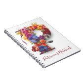 ノートパーソナライズされたレターP ノートブック (右側)