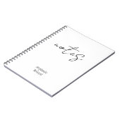 ノートパーソナライズされた名ノートブック ノートブック (左側)