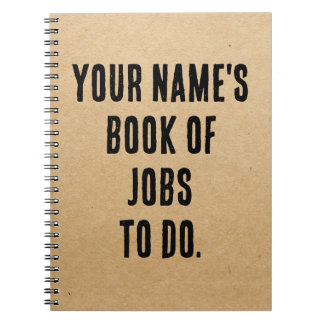 ノートパーソナライズされた名前をカスタムするノートのスパイラル ノートブック