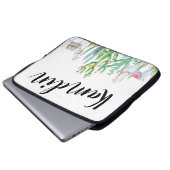 ノートパーソナライズされたPCケースBoho Llama Bohemian Cacti ラップトップスリーブ (正面下部)