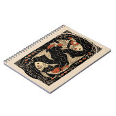 ノートピセスシナ〔占星術の〕十二宮図アート ノートブック (左側)