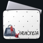 ノートファッショニスタPCケースバッグ ラップトップスリーブ<br><div class="desc">かかと芸術的ハンドバッグ付き「ファッショニスタ」デザイン。Evco Studioで設計。</div>