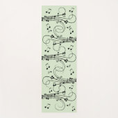 ノートファンシーグリーンミュージックデザイン ヨガマット (正面)