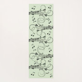 ノートファンシーグリーンミュージックデザイン ヨガマット (裏面)