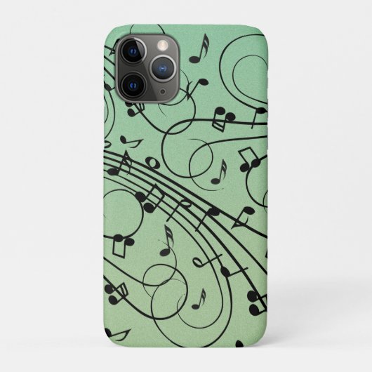 ノートファンシーグリーンミュージックデザイン Case-Mate iPhoneケース (裏)