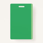 ノートフェイクナースグリーンホールパスバッジ バッジ (裏面)