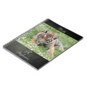 ノートフォトタイガー、動物0254。 ノートブック (左側)