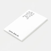 ノートフロッグフローラカラーリング投稿メモ ポストイット (アングル)