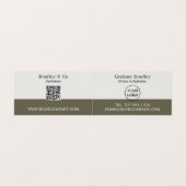 ノートブックとペン、パブリッシャー、ライターブックの署名 名刺 (内部フラット)