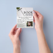 ノートブックとペン、ライターの本の署名広告の種類 チラシ (手)