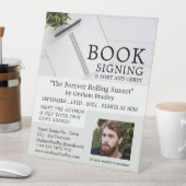 ノートブックとペン、ライターの本の署名広告の種類 台座サイン (インサイチュ)