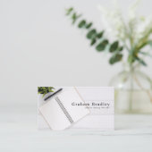 ノートブックとペン、ライター 名刺 (スタンド正面)