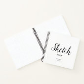 ノートブックと名前を付けて本をスケッチパーソナライズされたする ノートブック (内部)