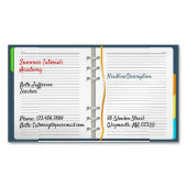 ノートブックのチュートリアル マグネット名刺 (正面)