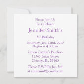 ノートブックのドッドルバースデーパーティ招待状 招待状 (裏面)