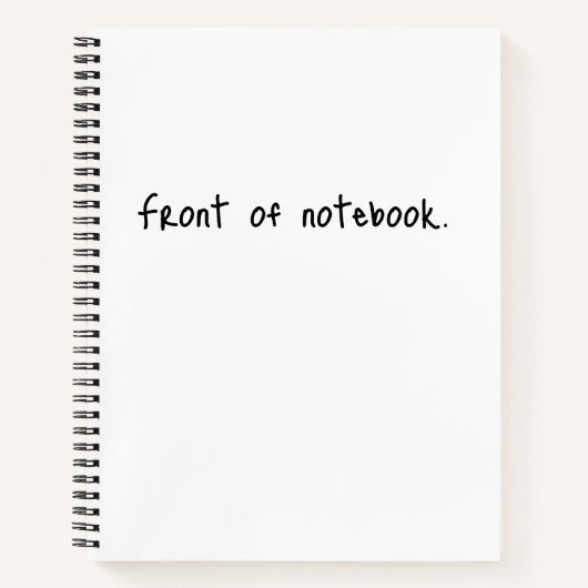 ノートブックの前面と背面 ノートブック (正面)