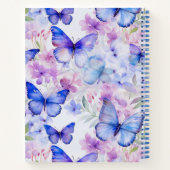 ノートブックの蝶パターン ノートブック (裏面)