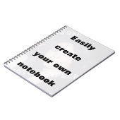 ノートブックを簡単に作成する大きな文字を削除！ ノートブック (左側)