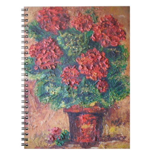ノートブックアン絵を描ヘイズレッド美しい ノートブック (正面)