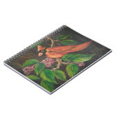 ノートブックアン絵を描ヘイズ(鳥)ショウジョウコウカンチョウ ノートブック (左側)