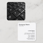 ノートブックキーボード スクエア名刺 (正面/裏面)
