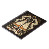 ノートブックゲミニシナ〔占星術の〕十二宮図アート ノートブック (左側)