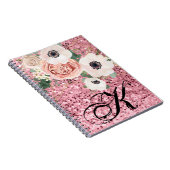 ノートブックジオパーソナライズされたティックガーデンバラグリット ノートブック (右側)