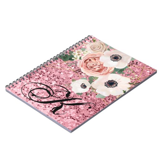 ノートブックジオパーソナライズされたティックガーデンバラグリット ノートブック (左側)