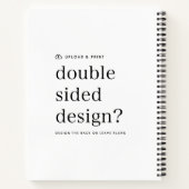 ノートブックデザインのアップロード ノートブック (裏面)