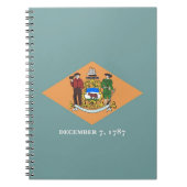 ノートブックデラウェア州旗州 ノートブック (正面)