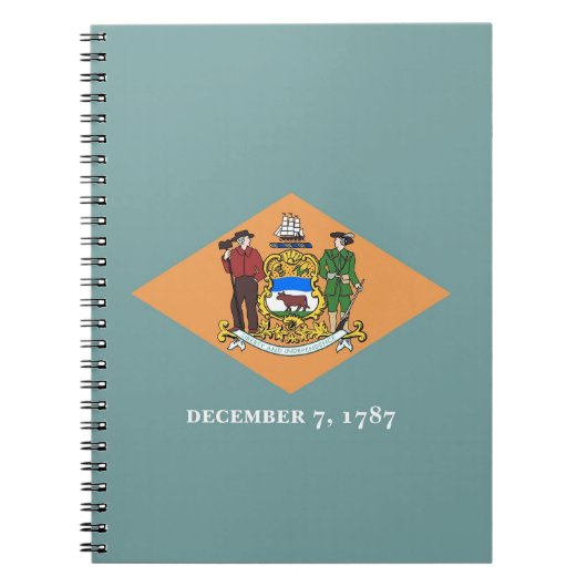 ノートブックデラウェア州旗州 ノートブック (正面)