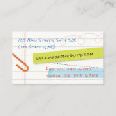 ノートブックページ名刺#02 名刺 (裏面)