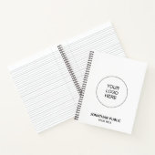 ノートブック会社ロゴの追加文字のカスタマイズ ノートブック (内部)