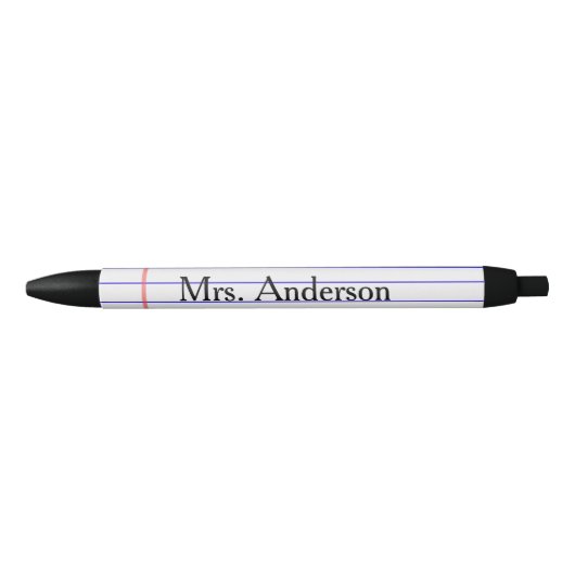 ノートブック先生ペン 黒ボールペン (正面)