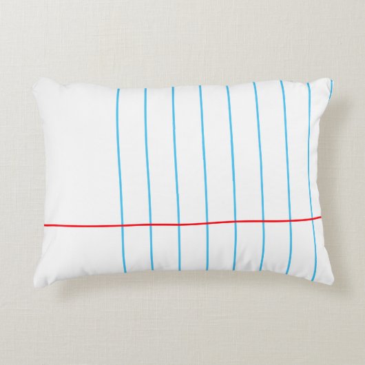 ノートブック紙グラフィック©枕 アクセントクッション (正面)