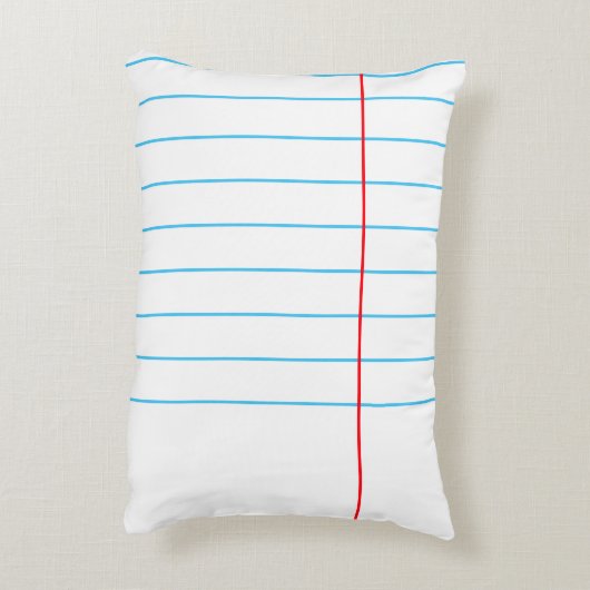 ノートブック紙グラフィック©枕 アクセントクッション (裏面(縦))