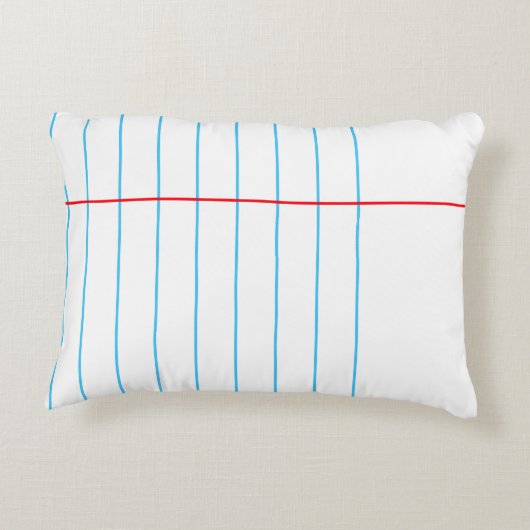 ノートブック紙グラフィック©枕 アクセントクッション (裏面)