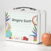 ノートブック紙スクール提供テーマキッズ メタルランチボックス (インサイチュ)