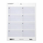 ノートブック紙ラベル ラベル (フルシート)