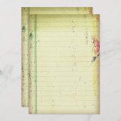 ノートブック紙招待状 招待状 (正面/裏面)