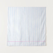 ノートブック紙紙のテクスチャライン タペストリー (正面(横))