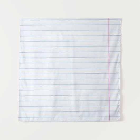 ノートブック紙紙のテクスチャライン タペストリー (正面)