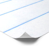 ノートブック紙紙のテクスチャライン ポスター (角)