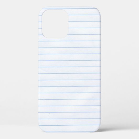 ノートブック紙紙のテクスチャライン Case-Mate iPhoneケース (裏面)
