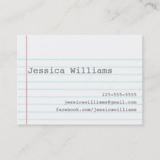 ノートブック紙 名刺