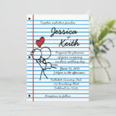 ノートブック結婚式招待状 - 招待 招待状 (スタンド正面)